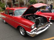 Red 1957 Chevrolet Bel Air